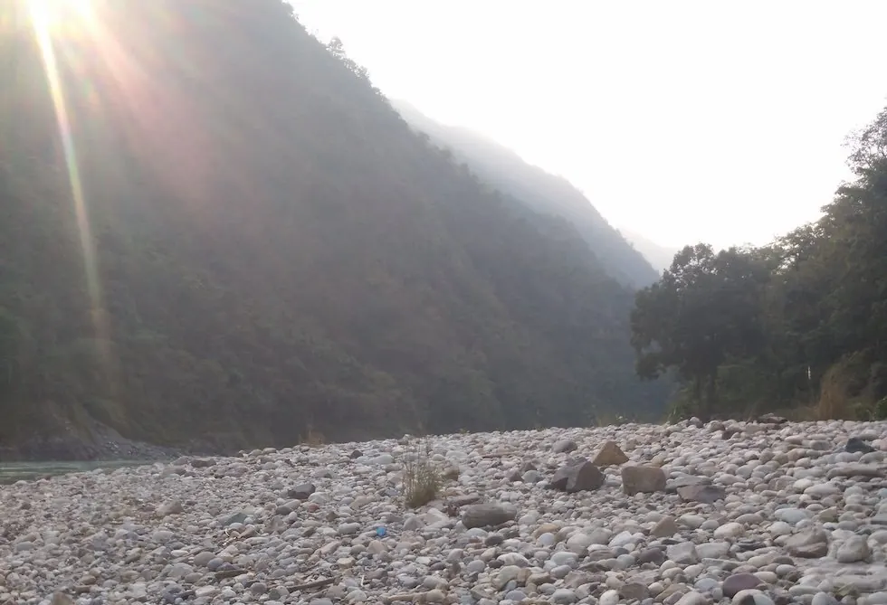 Scenery from the retreat in Rishikesh