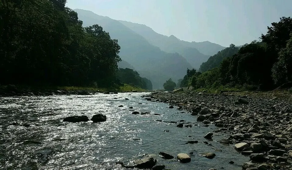 Scenery from the retreat in Rishikesh