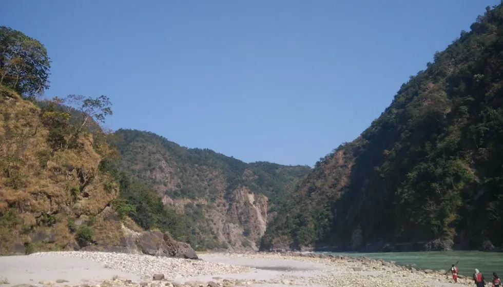 Scenery from the retreat in Rishikesh