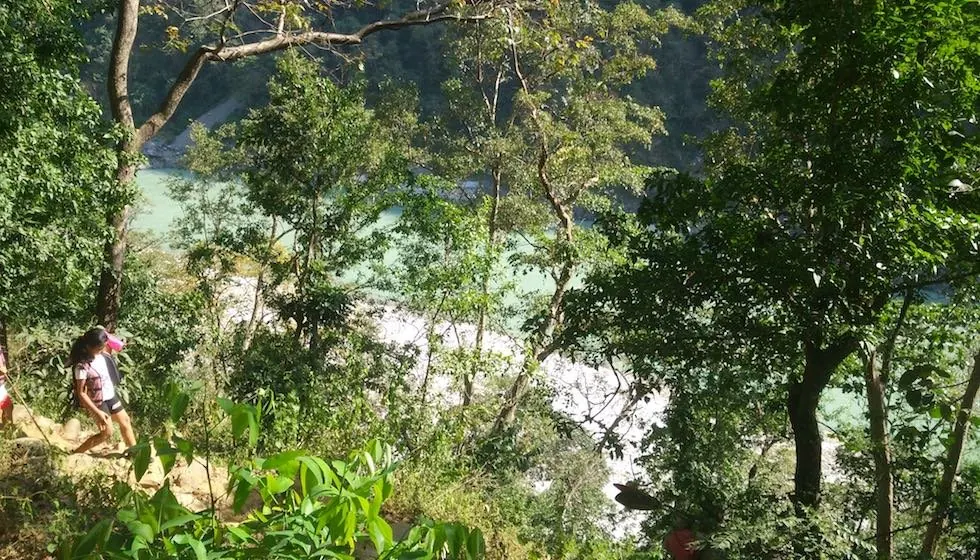 Scenery from the retreat in Rishikesh
