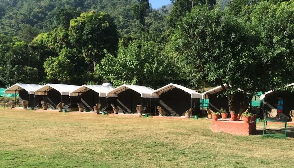 Scenery from the retreat in Rishikesh