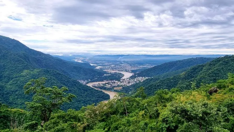Scenery from the retreat in Rishikesh